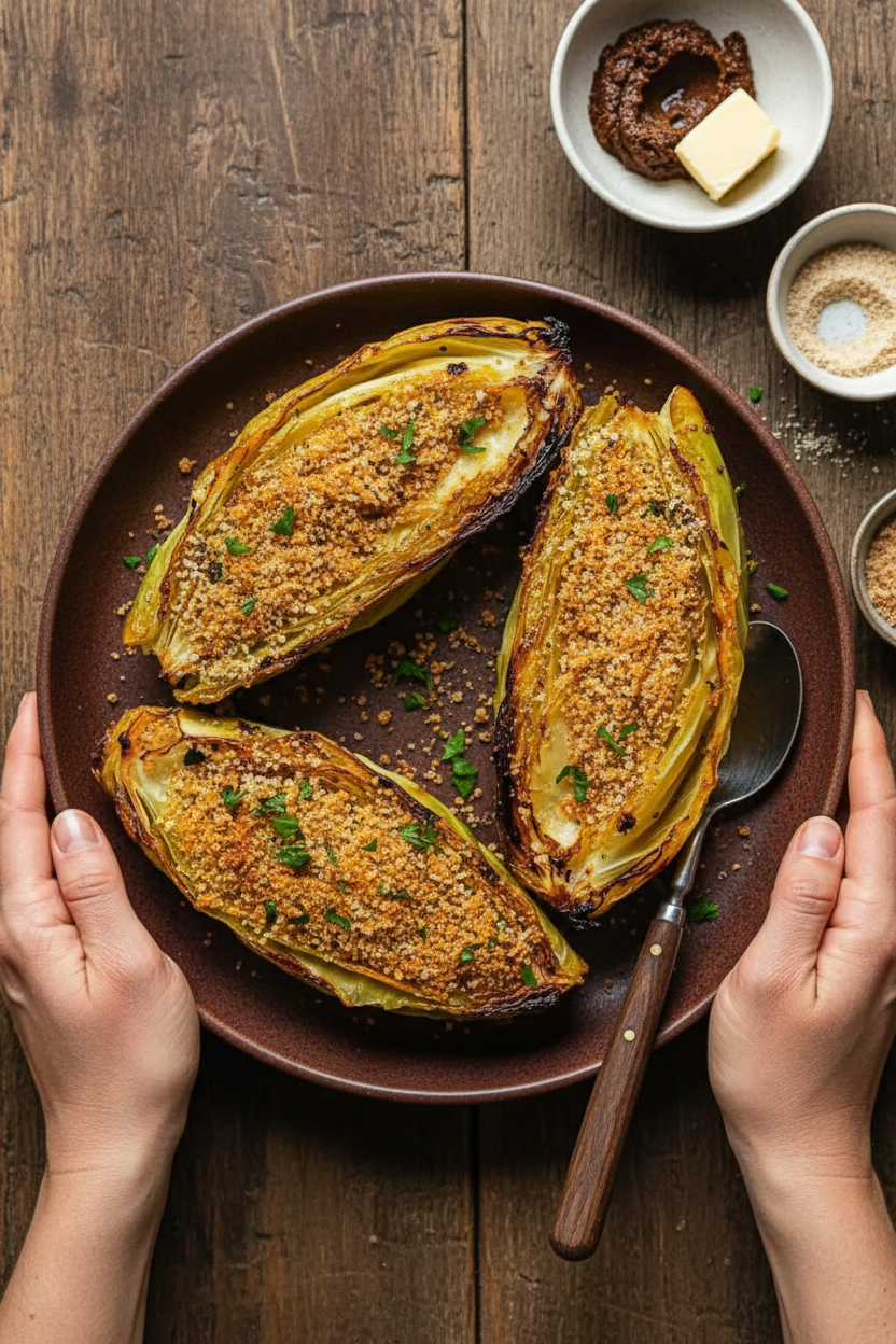 Miso Butter Roasted Cabbage: A Flavorful Veggie Delight