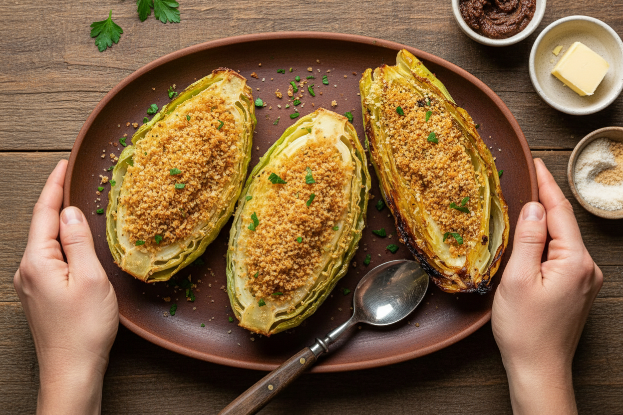 Miso Butter Roasted Cabbage Flavorful Delight