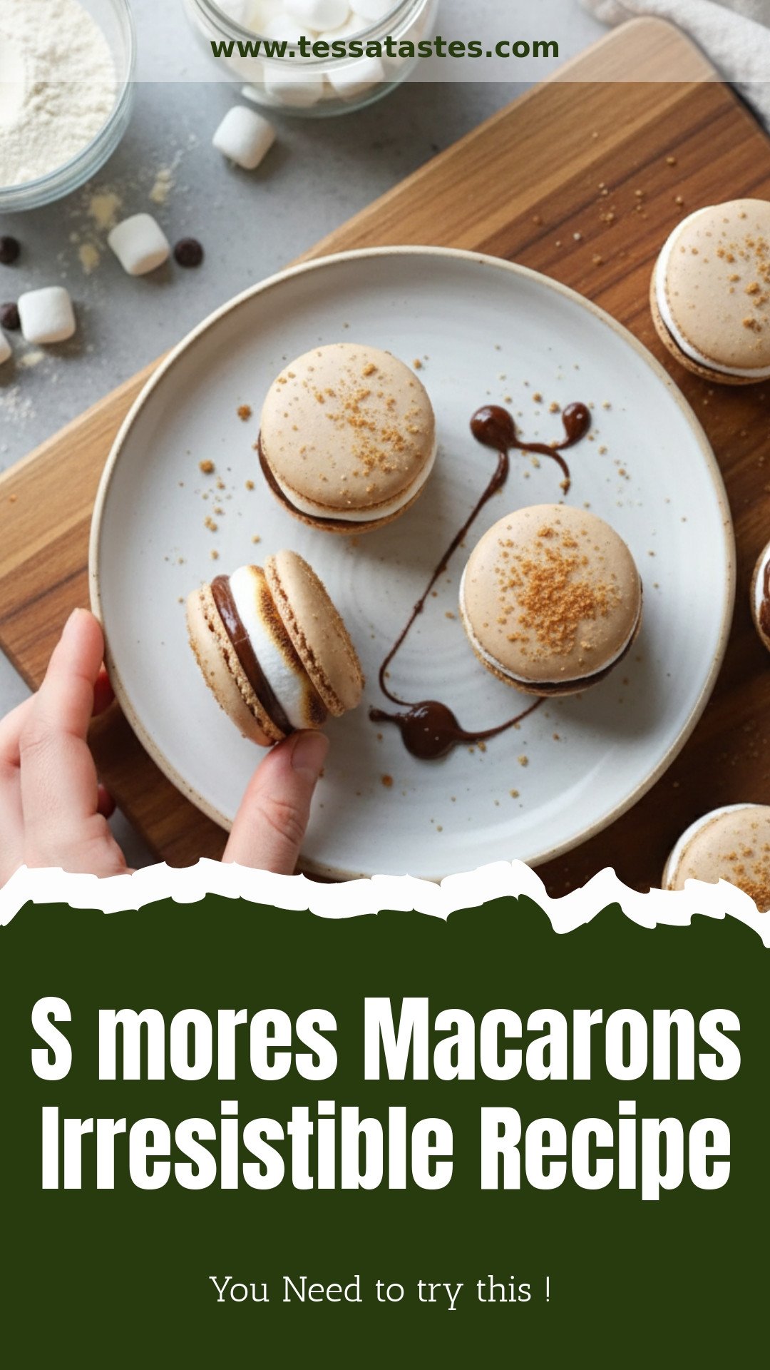 Irresistible S’mores Macarons