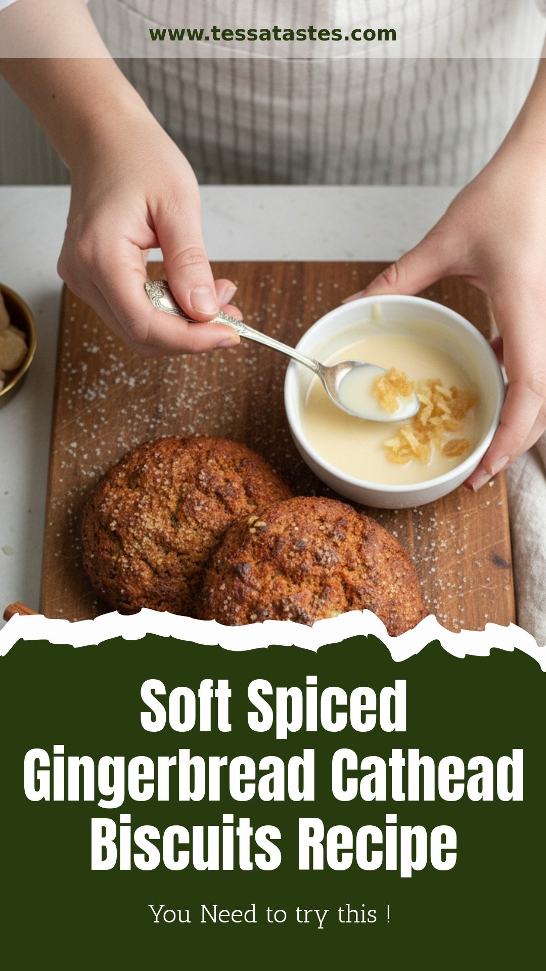 Gingerbread Cathead Biscuits (Soft, Spiced, and Easy to Make)