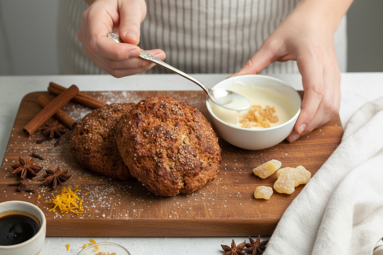 Soft Spiced Gingerbread Cathead Biscuits Recipe