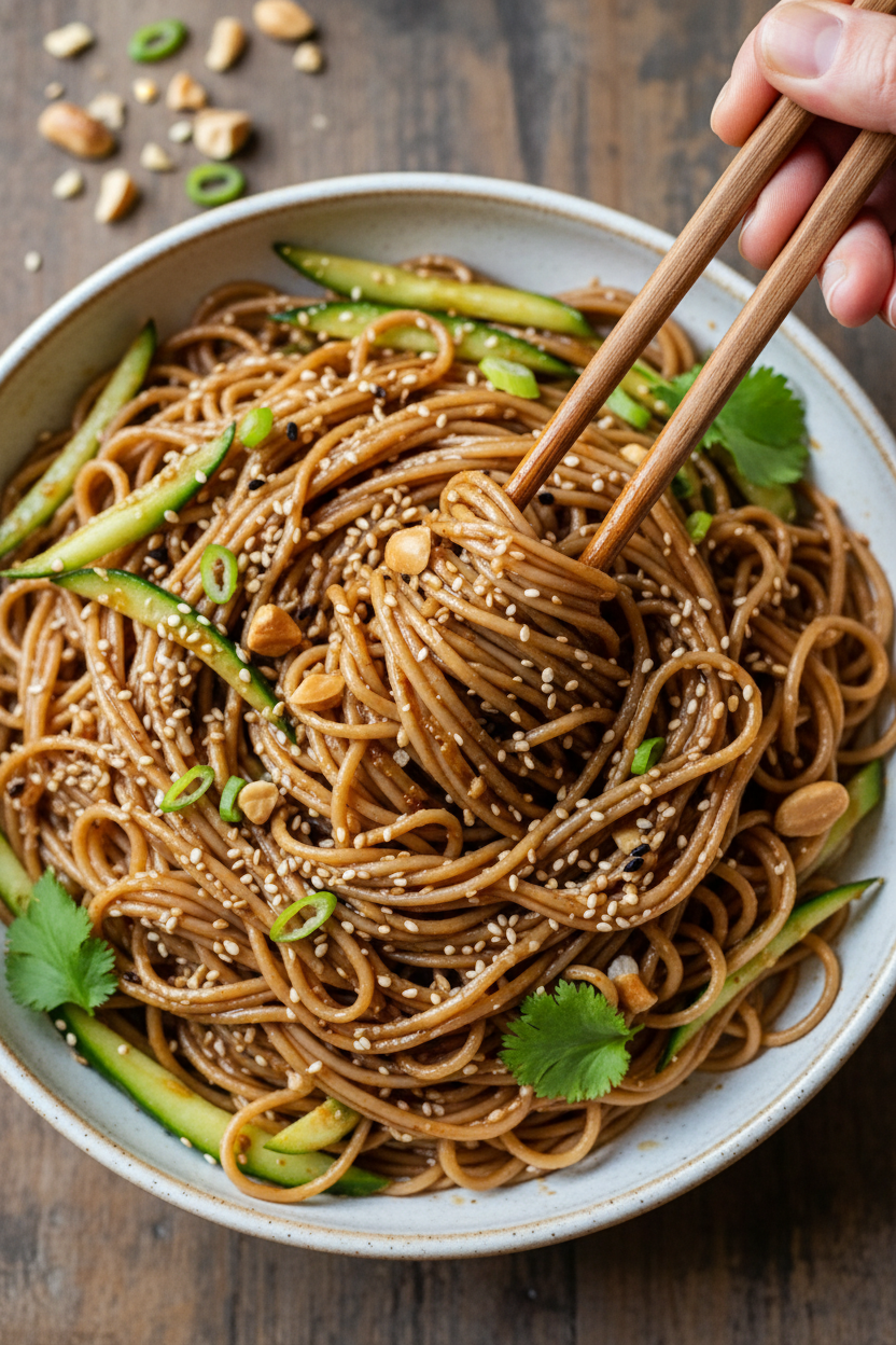 Spicy Sesame Noodle Salad