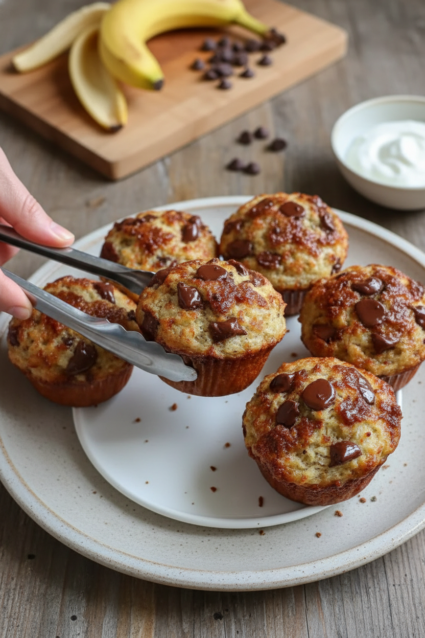 Tender Chocolate Chip Banana Bread Muffins Easy Recipe for Perfect Breakfast Treats