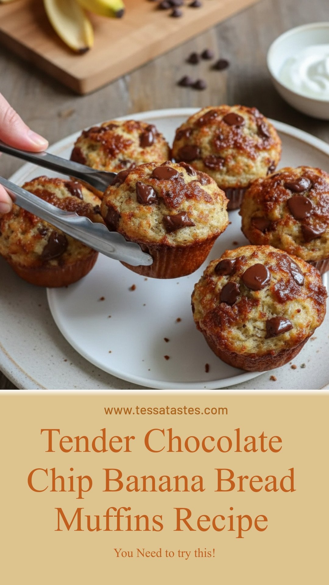 Tender Chocolate Chip Banana Bread Muffins Easy Recipe for Perfect Breakfast Treats
